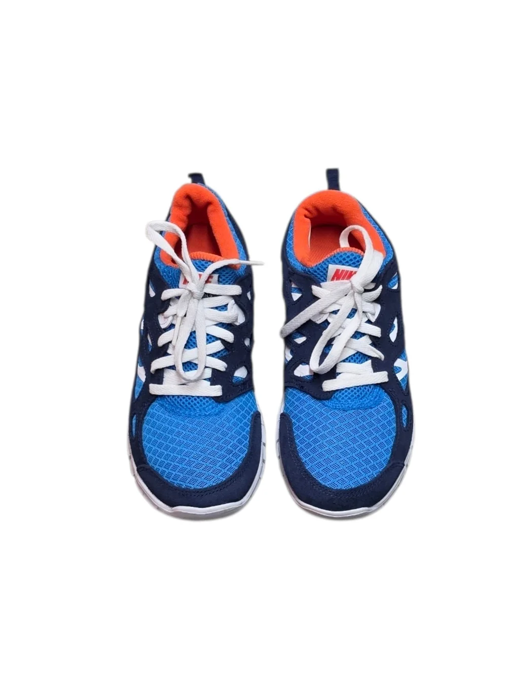 Nike Free Run To Blue and Orange Lightweight Training Sneakers